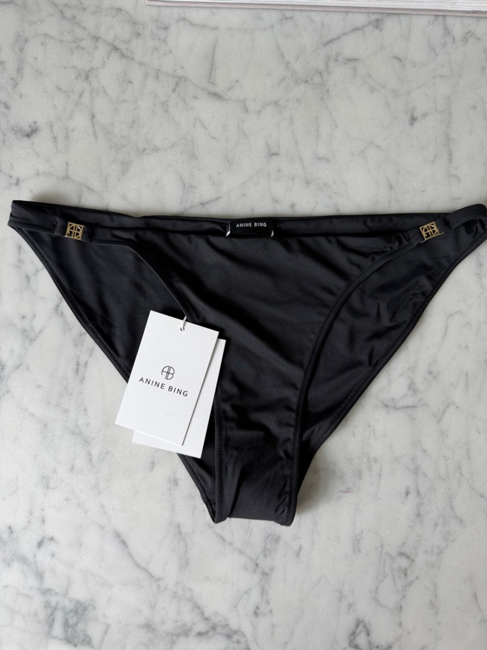 NWT Anine Bing Black Bikini Bottom small